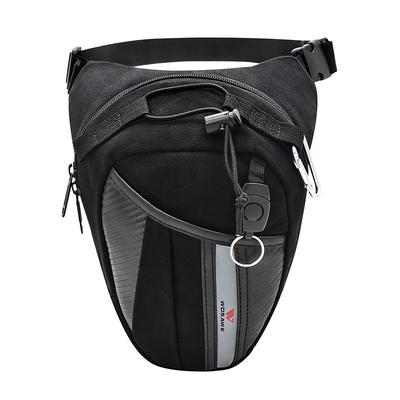 WOSAWE Motorcycle Leg Bag Waist Pack Motocross Racing Side Bag Adjustable Oxford Cloth Riding Travel Large Capacity Wear-resistant Night Reflection