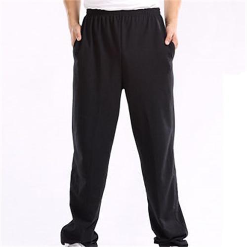 Homme Pantalon en molleton Joggings Pantalon Pantalons décontractés Pantalon de survêtement à jambe droite Taille elastique Couleur unie Confort Respirable Casual du quotidien Vêtement de rue Sportif