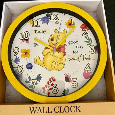 Disney Wall Decor | Disney Winnie The Pooh Clock Office Home Wall Decor 10 Inches New! | Color: Yellow | Size: Os