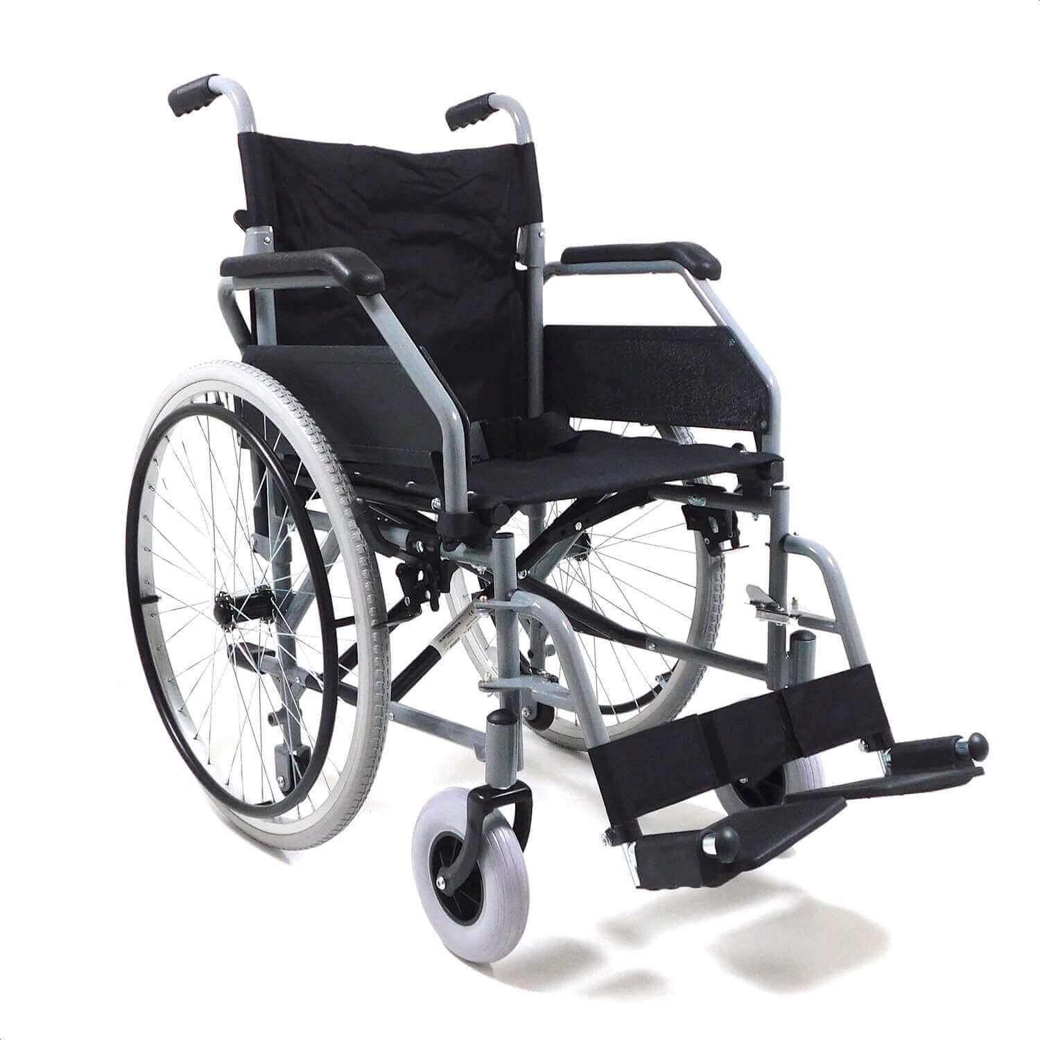 Carrozzina Pieghevole ad Autospinta per Anziani e Disabili con Braccio