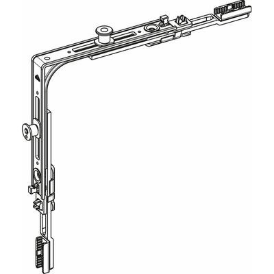 Roto - E-Tec Control nt/nx Eckumlenkung mvs 1P / 1V Zapfen silber Image