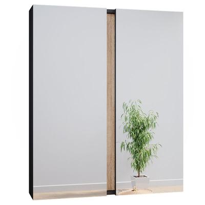 Vicco - Bad Spiegelschrank Gloria, Anthrazit, 70.4 x 84 cm mit 2 Türen