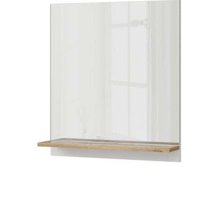 Vicco - Bad Spiegelschrank Marelle, Weiß, 60 x 67 cm mit Regal