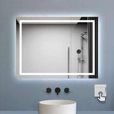 Led Badspiegel mit Beleuchtung Badezimmer Spiegel Kaltweiß mit Beschlagfrei Wandspiegel mit Image