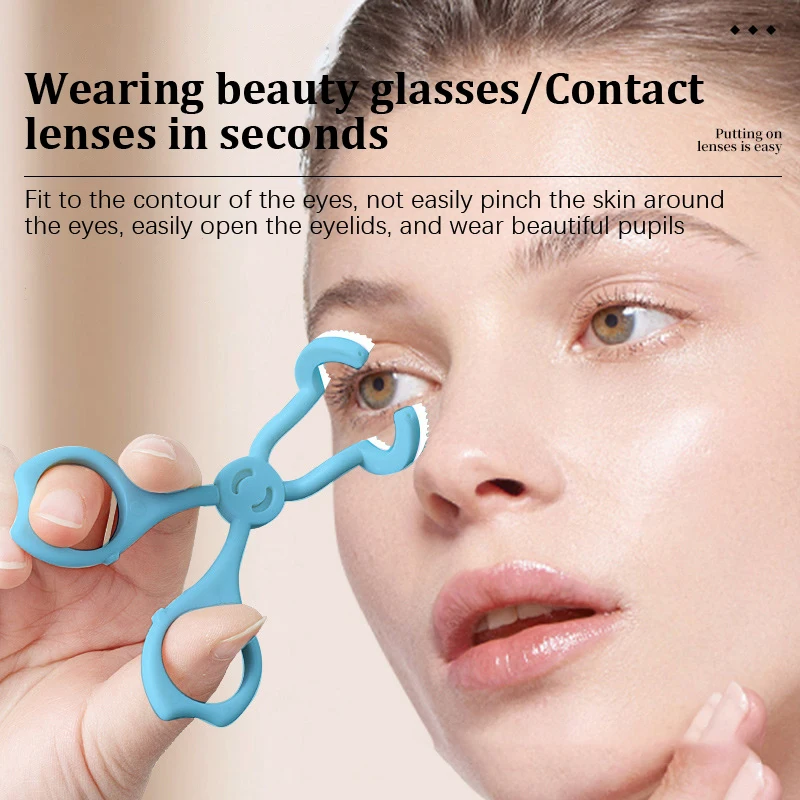 Insertateur de lentilles de Contact pour femmes, outil de port, dissolvant de lentilles de Contact, Kit de voyage, soins oculaires, accessoire d