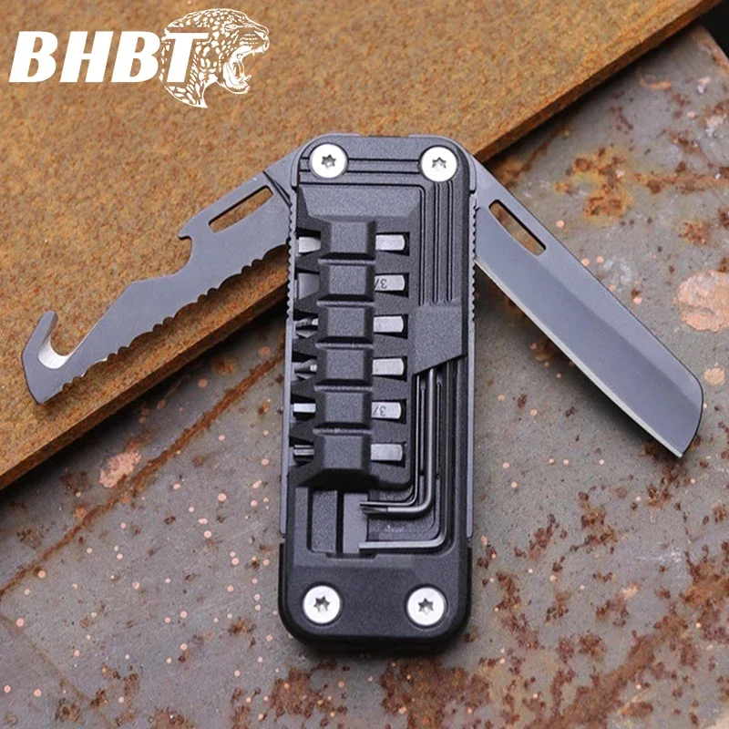BHBT – Mini couteau pliant multi-outils, tournevis EDC, outil de Camping en plein air, réparation à domicile, outils multifonctionnels, cadeaux pour hommes