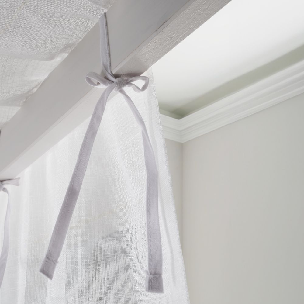 Massivholz »Solvita« Tüllstoff für Himmelbett 100 cm weiß