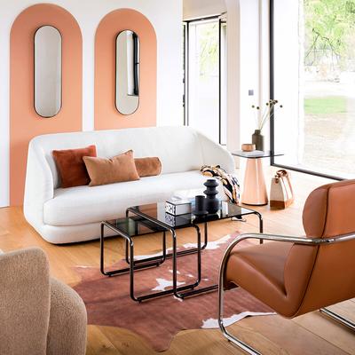 Set of 2 Neso Tempered Glass Coffee Tables