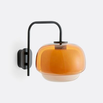 Kinoko Coloured Glass and Metal Wall Light