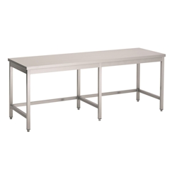 Combisteel Arbeitstisch mit offenem Unterbau aus Edelstahl 22000x600x900mm Image