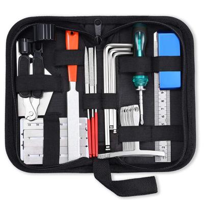 TEMU Complete Guitar Maintenance Kit - Includes String Winder, Cutter, Pin Puller, Fret Rocker, And Leveling File For Easy Repairs And Cleaning