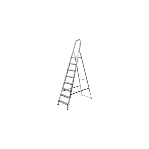 Stehleiter 8 Stufen 250x55cm Alu SZAGATO 8 Stufen Leiter Alu Stehleiter 8-stufig Bockleiter 8 Stufen Haushaltsleiter 8 Stufen Alu Stehleiter 8 Stufen