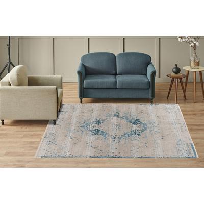 Teppich KAYOOM "Milan 225", blau, B:160cm H:5mm L:230cm, Polypropylen, Teppiche, ca. 436.800 Points/qm, Kurzflorteppich, weiche Haptik, hochwertig Image