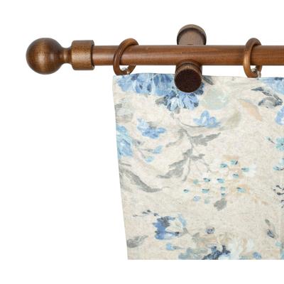 Gardinenstange SN DECO GROUP "Giro" Gr. 6, braun (walnussfarben), L:240cm, Holzwerkstoff, Gardinenstangen Image