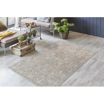 Teppich KAYOOM "Perry 125", beige (khaki, beige), B:120cm H:16mm L:170cm, Baumwolle, Teppiche, digitaler Druck, verwaschenes Farbendesign, pflegeleicht Image