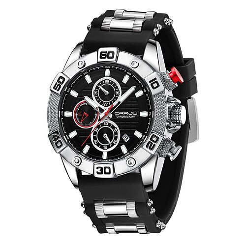 Herren Uhren Top Marke Luxus Quarz Silikonarmband Sport Wasserdichte Uhr mit leuchtender Quarz Uhr Image