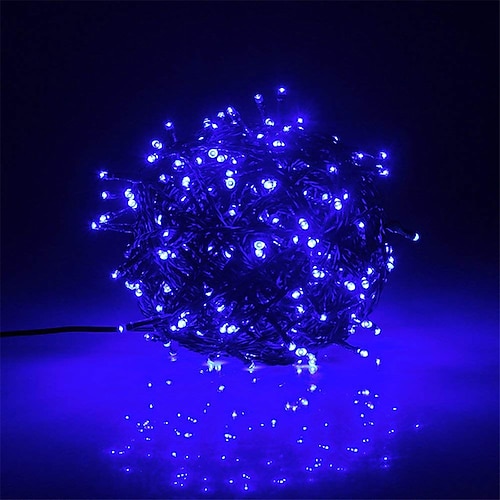 20m 200 LED Lichterkette 12V Niederspannungs Outdoor wasserdichte Gartenlichter mit Adapter - warmweiß weiß blau dekorative Beleuchtung Image