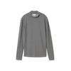 TOM TAILOR Damen Langarmshirt mit LENZING™ ECOVERO™, grau, Gemustert, Gr. M