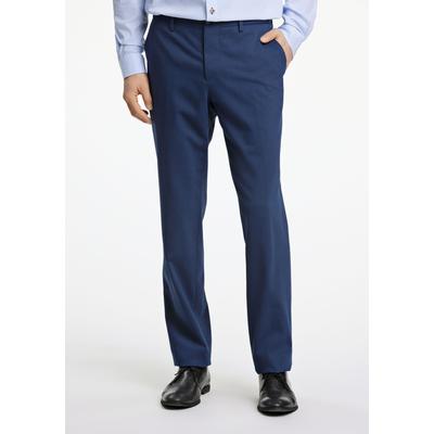 Anzughose LINDBERGH "Lindbergh Anzughose", Herren, Gr. 60, blau (mid navy mel), Oberstoff: 54% Polyester, 44% Wolle, 2% Elasthan; Futter: 95% Polyester, 5% Elasthan, Hosen Image