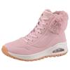 Schnürboots SKECHERS "UNO RUGGED - FALL AIR", Damen, Gr. 40, rosa, Lederimitat, Textil, unifarben, sportlich, Schuhe, Winterboots mit Air-Cooled Memory Foam Komfort-Innensohle