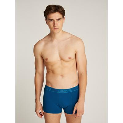 Trunk "3P TRUNK", Herren, Gr. XL (54), bunt (deep indigo, des sky, vib indigo), Jersey, Obermaterial: 95% Baumwolle, 5% Elasthan, TOMMY HILFIGER UNDERWEAR, unifarben, körpernah, Unterhosen Image