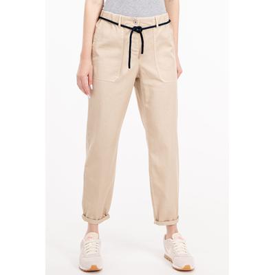 Stoffhose RECOVER PANTS "Belina", Damen, Gr. 44, Normalgrößen, beige, 57% Lyocell;40% Baumwolle;3% Elasthan, unifarben, relaxed fit 7/8-Länge, Hosen, aus einem elastischen Lyocell-Baumwollgemisch Image