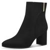 Stiefelette MARCO TOZZI BY GMK, Damen, Gr. 39, schwarz, Textil, unifarben, Veloursleder, elegant, Schuhe, Blockabsatz, Abendschuh, Businessschuh, Feel Me-Ausstattung
