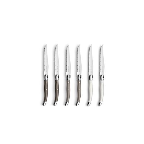 Lou Laguiole TRADITION Steakmesser Set, Edelstahl 18/0, 6-teilig