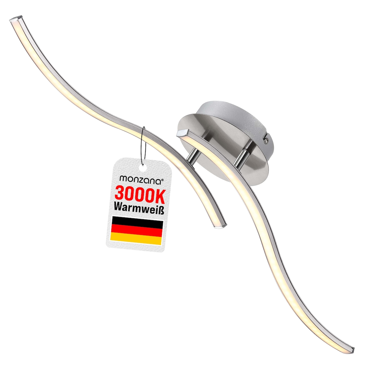 Monzana LED Deckenlampe Ny bolge 2 flammig modern Image