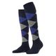 Burlington Damen Kniestrümpfe Marylebone W Kh Wolle lang gemustert 1 Paar, Blau Marine 6120, 36-41