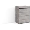 Kommode mit Schubladen, Aufbewahrungsschrank, 57x75x35 cm, Für Schlafzimmer, Zimmer, Sideboard,