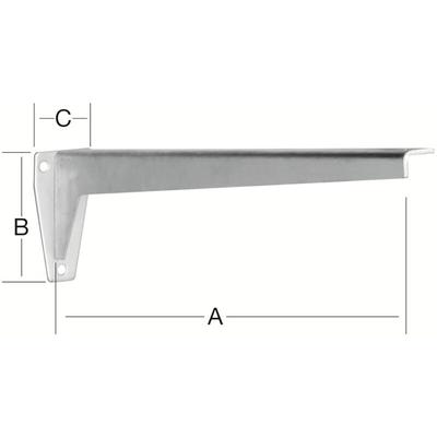 Vormann L-Profil-Konsole 480 mm verzinkt Image