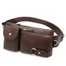 Genuine Leather Belt Bag For Men First Layer Cowhide Men's Shoulder Crossbody Bag Mobile Phone Belt Bag Men's Crossbody Bag