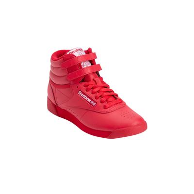 Women's Freestyle Hi High Top Sneaker by Reebok in Red (Size 7 M)