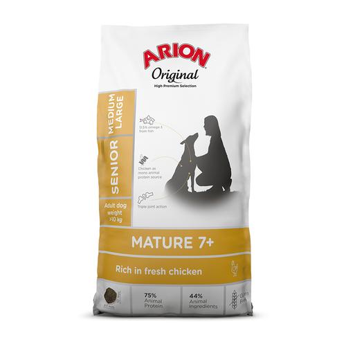 12kg Arion Original Mature 7+ Medium/Large Huhn Trockenfutter Hund