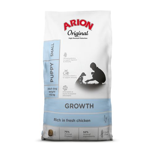 7kg Arion Original Growth Small Breed Huhn Hundefutter trocken