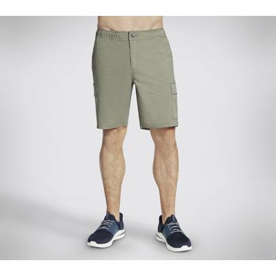 Skechers Men's Downtown Cargo 9 Inch Short | Size XL | Olive/Gray | Polyester