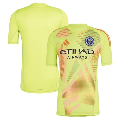 Gelbes adidas New York City FC 2024 Torwarttrikot für Herren