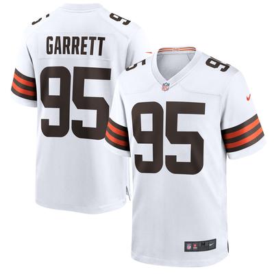 Cleveland Browns Nike Game Auswärtstrikot - Weiß - Myles Garrett - Herren Image