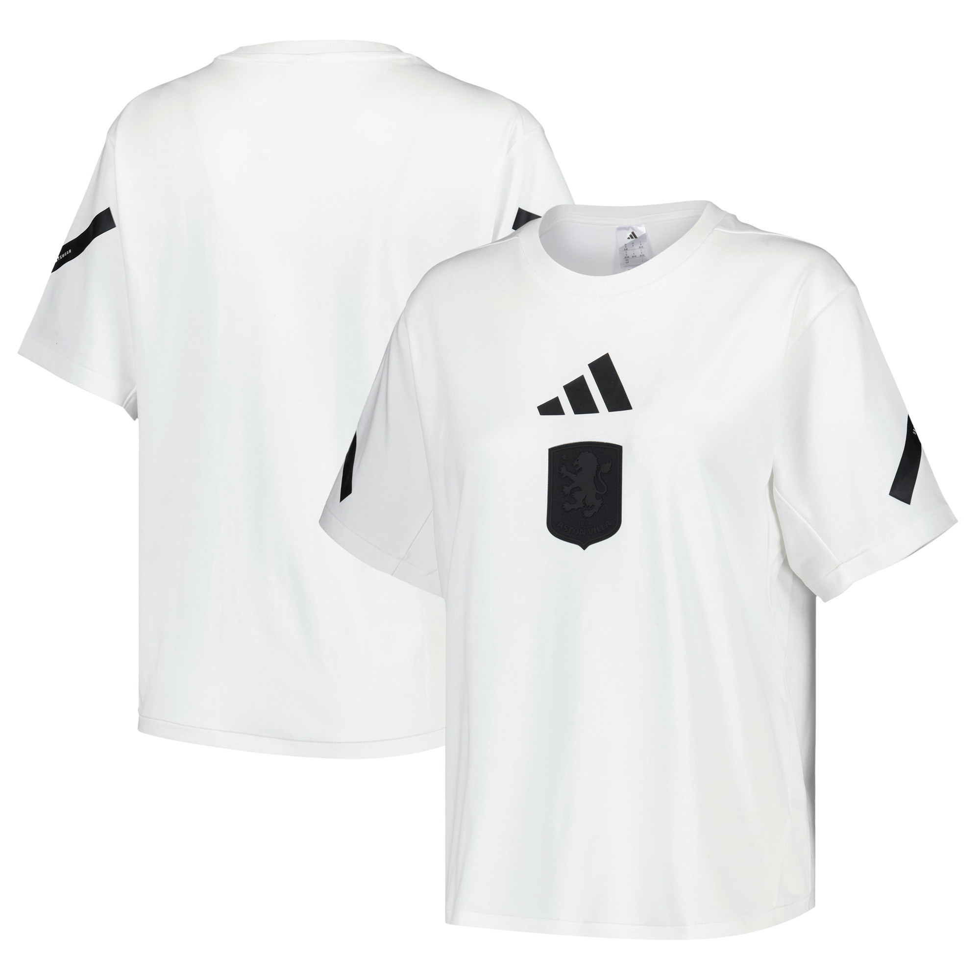 Aston Villa adidas Travel Z.N.E T-Shirt – Weiß – Damen Image