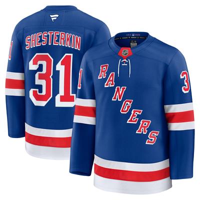 Blaues New York Rangers-Heimtrikot von Igor Shesterkin für Herren Image