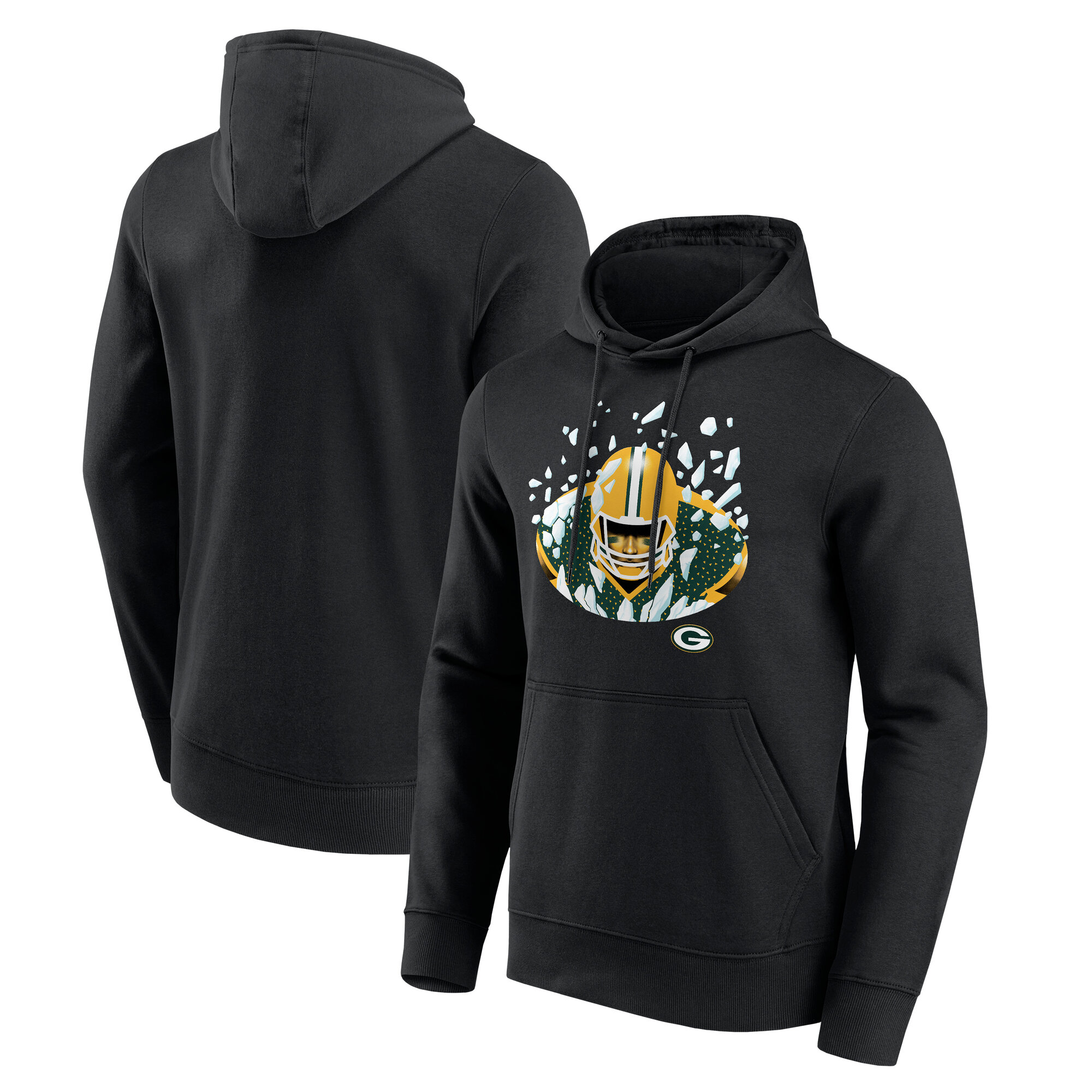 Green Bay Packers Illustration Hoodie - Mens Image
