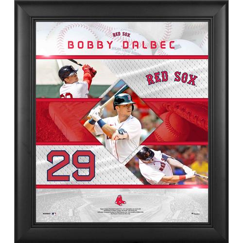 Bobby Dalbec Boston Red Sox Gerahmte Collage mit genähten Sternen, 15 x 17 Zoll