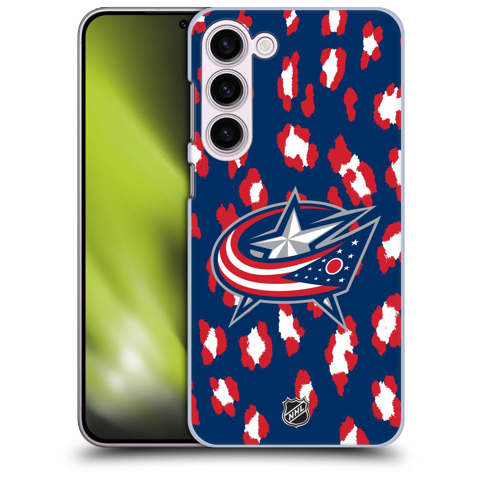 Columbus Blue Jackets NHL Leopard Grafik Phone Case - Samsung Image