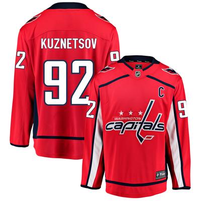 Washington Capitals Fanatics Branded Home Breakaway Jersey - Evgeny Kuznetsov - Mens Image