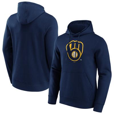 Milwaukee Brewers Iconic Primary Color Logo Graphic Hoodie – Herren Image
