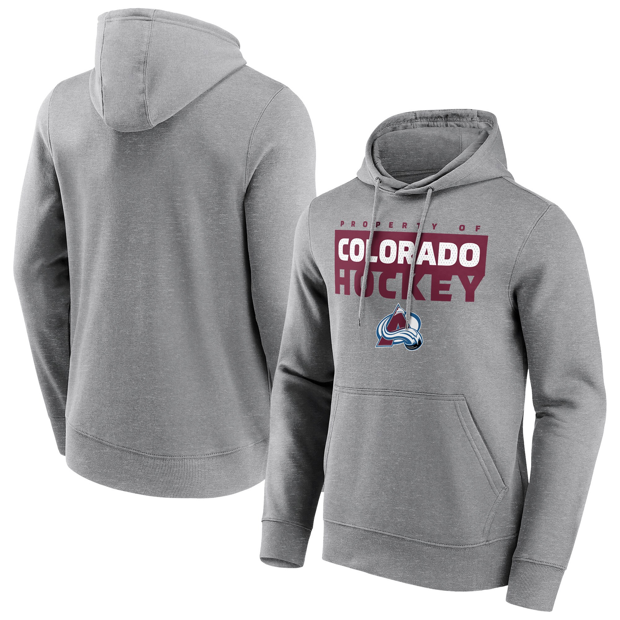 Colorado Avalanche Fanatics Branded Gain Ground Hoodie - Sportgrau - Herren Image