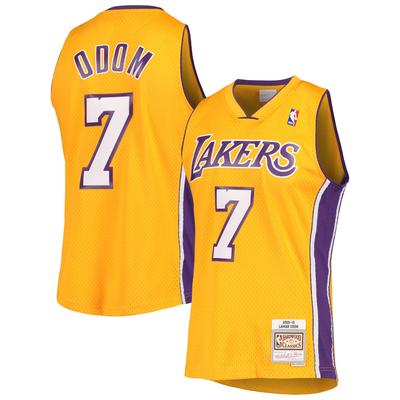 Herren-Swingman-Trikot „Lamar Odom“ von Mitchell & Ness, Los Angeles Lakers 2009/10, Hardwood Classics Image