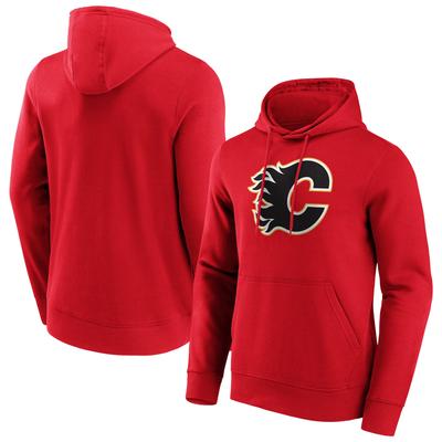 Calgary Flames Fanatics Branded Iconic Primary Color Logo Graphic Hoodie – Rot – Herren Image