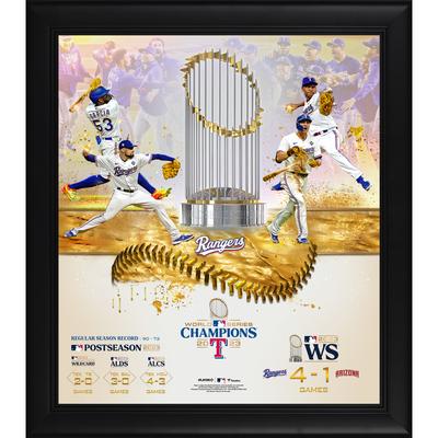 Texas Rangers 2023 World Series Champions Collage, 15 x 17 Zoll Image